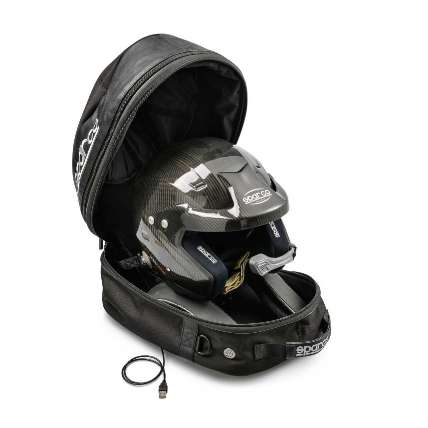 Sparco Cosmos Helmet & HANS Bag / Dryer Autosport Specialists in