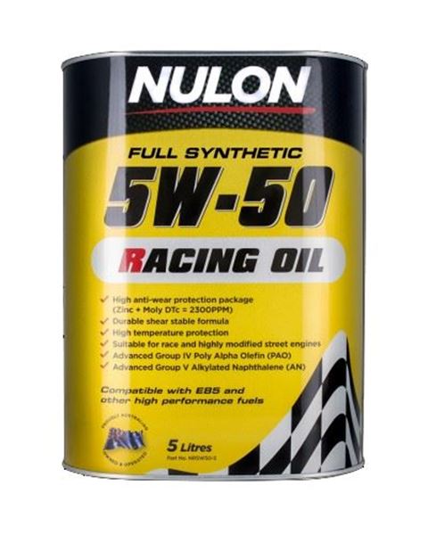 Picture of Nulon 5W50 Racing Oil