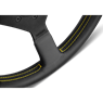 Picture of MOMO Montecarlo 350mm Black Leather with Yellow Stitching