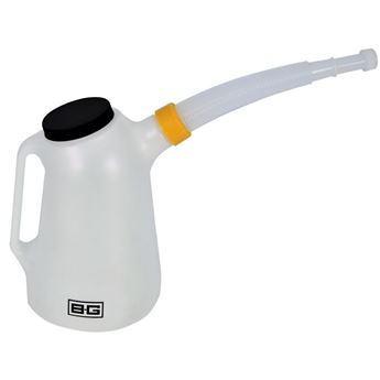 Picture of BG Racing Plastic 5 Litre Fluid Measuring Jug with Cap and Spout