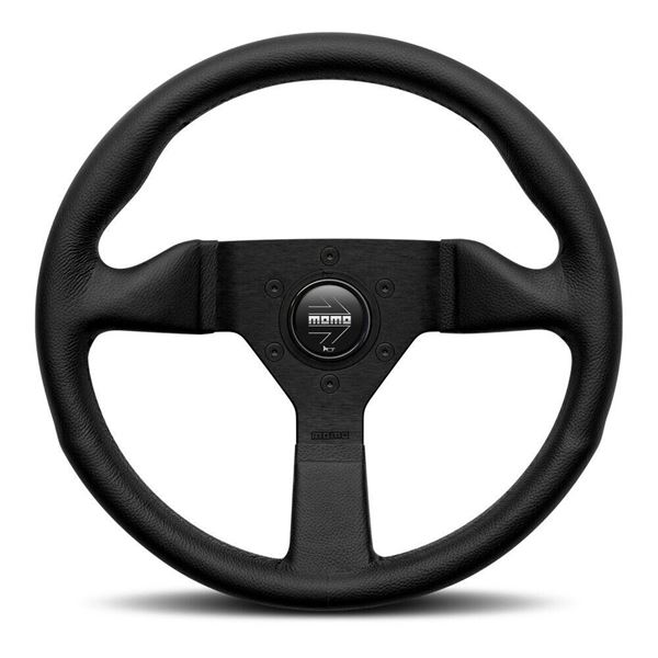 Picture of MOMO Montecarlo 320mm Black Leather
